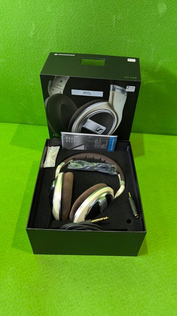 Sennheiser HD 599 Auriculares HiFi Blanco/Marrón - Imagen 2