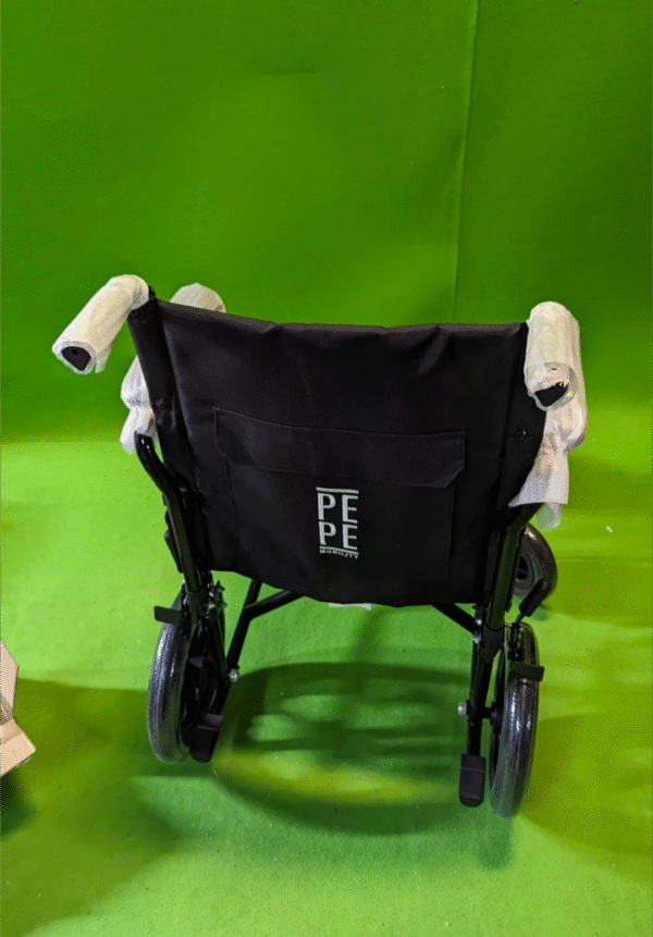 PEPE Silla de Ruedas Plegable Ligera de Paseo Ancianos - Imagen 5