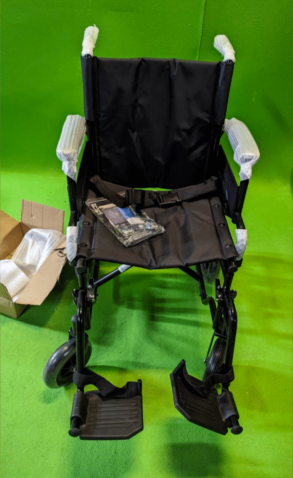 PEPE Silla de Ruedas Plegable Ligera de Paseo Ancianos - Imagen 9