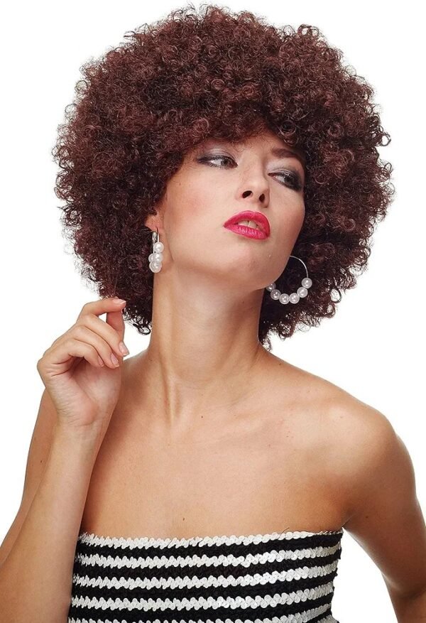 Peluca Afro marrón