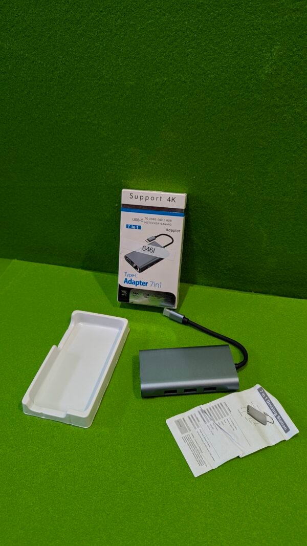 Adaptador multipuerto USB C 7 en 1 - Imagen 2