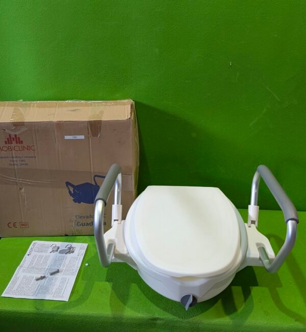 Elevador WC para Adultos, 17cm con reposabrazos abatibles y Acolchados - Imagen 3