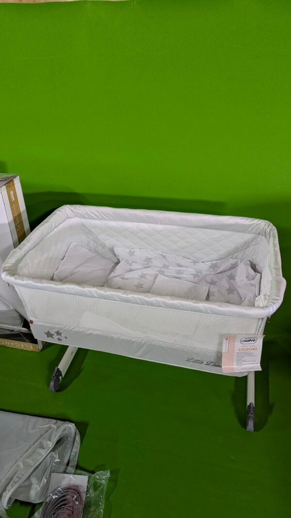 Minicuna colecho Asalvo 0 meses Beige + Edredon y Textil - Imagen 8