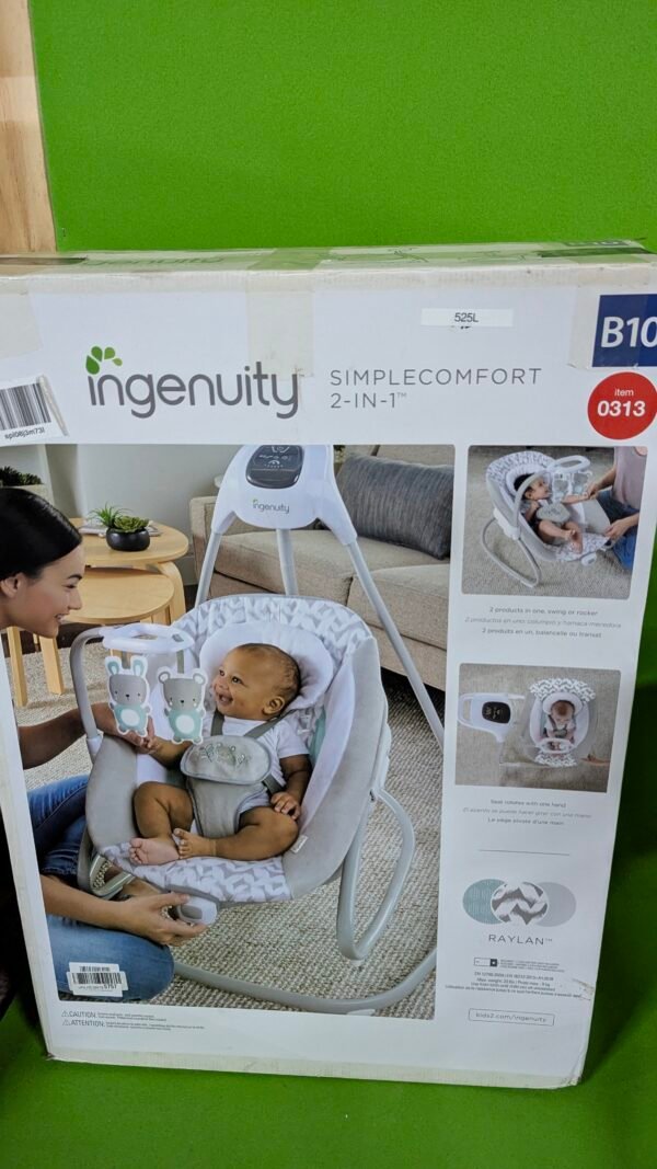 Columpio Balancín Bebé 2 En 1 Raylan Ingenuity - Imagen 9