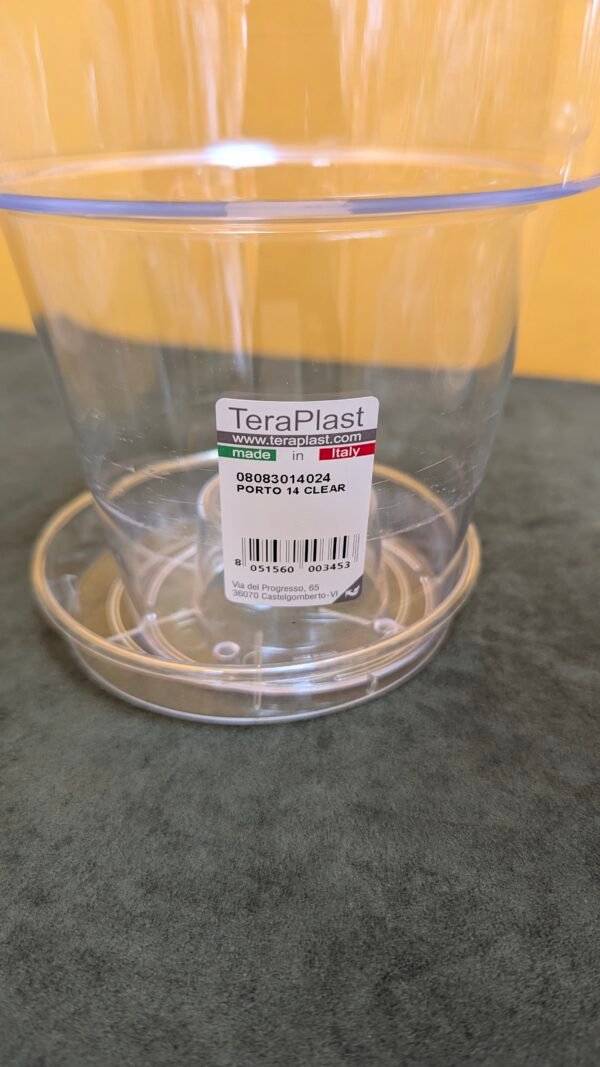 Teraplast Porto Jarrón Transparente con Soporte - Imagen 6