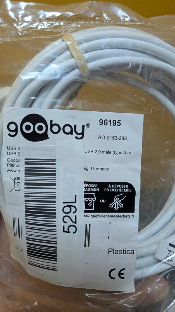 Goobay 96195 Cable de Datos y Cargador Micro USB 5 m - Imagen 2