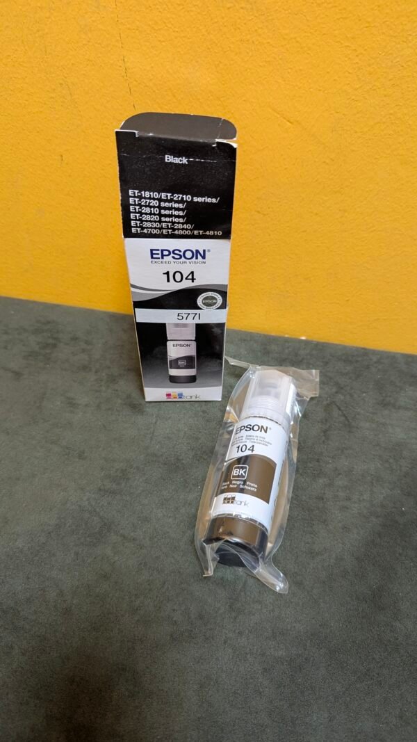 Epson C13T00P140 Tinta 104 negro, 4500 Lados EcoTank, 65 ml - Imagen 2