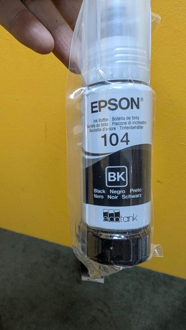 Epson C13T00P140 Tinta 104 negro, 4500 Lados EcoTank, 65 ml - Imagen 4
