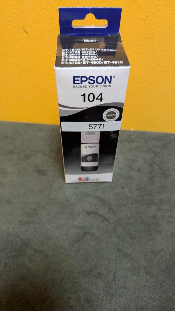 Epson C13T00P140 Tinta 104 negro, 4500 Lados EcoTank, 65 ml - Imagen 7