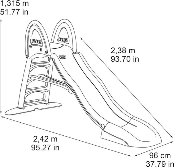 Feber Super Mega Slide Tobogán con conexión agua - Imagen 2