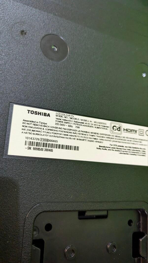 REPUESTOS TOSHIBA 40LV2E63DG Smart TV de 40" - Imagen 5
