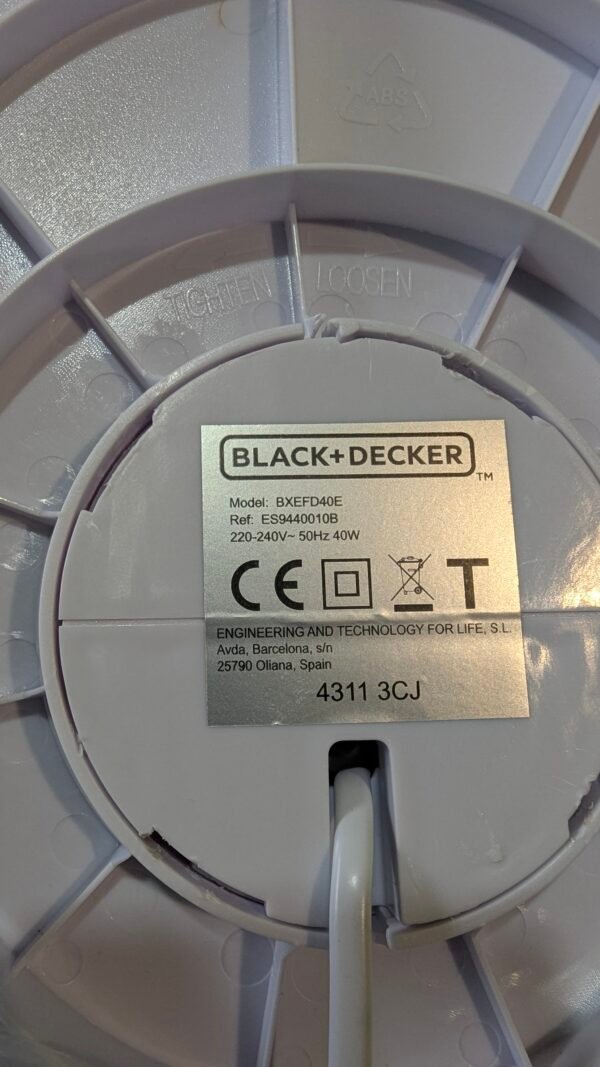 Black+Decker ventilador de sobremesa 3 velocidades - Imagen 8